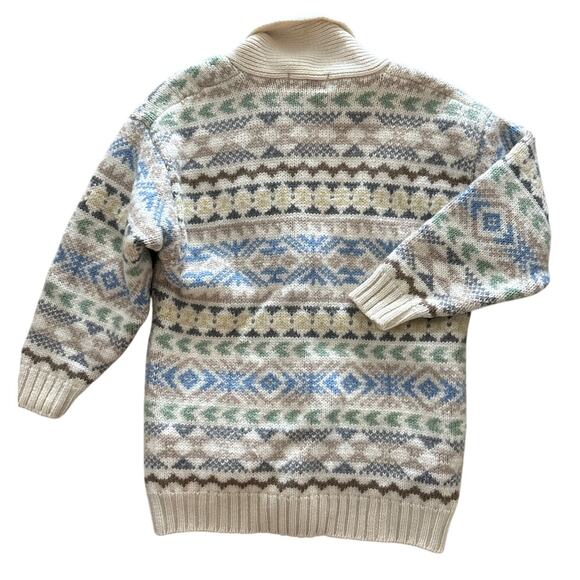 Vintage Eddie Bauer Wool Shawl Cardigan S 1991 - Picture 4 of 4